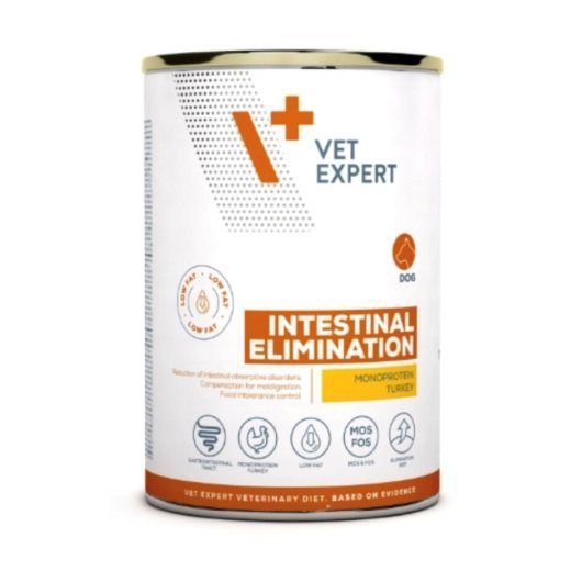 VETEXPERT Veterinary Diet Intestinal Elimination Fat Dog Mono Wet Dog Food 400g