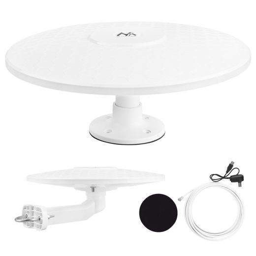 Maclean DVB-T/T2 HEVC omnidirektiivne antenn, aktiivne, camper, keskmise kaabli kinnitusega, MCTV-104