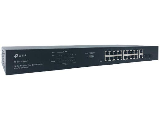 TP-Link JetStream TL-SG1218MPE 16-portų Gigabit PoE+ jungiklis