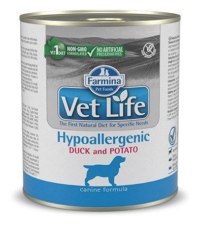 FARMINA Vet Life Diet DOG Hypoallergenic Duck & Potato - märkas koeratoit - 300 g