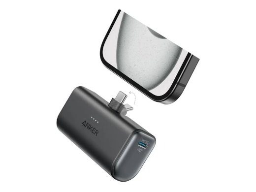 Anker Nano Power Bank Sisseehitatud USB-C pistikuga A1653H11 5000 mAh Must