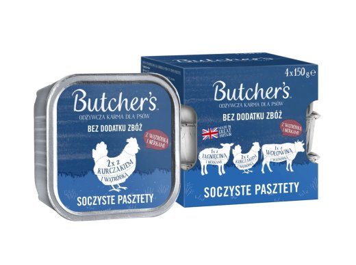 BUTCHER'S Originaal Mix Mahlas patés - märgkoeratoit - 4 x 150g