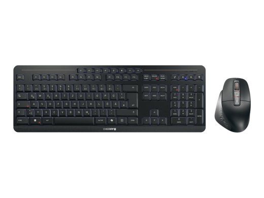 CHERRY STREAM DESKTOP ULTIMATE pelės ir klaviatūros rinkinys dėžutėje balta belaidė laidinė vokiečių kalba