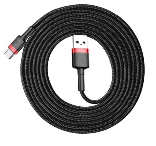 Baseus CATKLF-U91 USB 2.0 3 m kaabel USB A to USB C must, punane