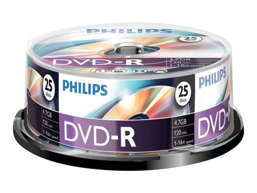 Philips DM4S6B25F 25x 4.7GB DVD-R