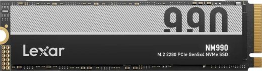 Lexar SSD NM990 4000 SSD formos veiksnys M.2 2280 Kietasis diskas Sąsaja PCIe Gen 5x4 Skaitymo greitis 14000 MB/s Rašymo greitis 11000 MB/s