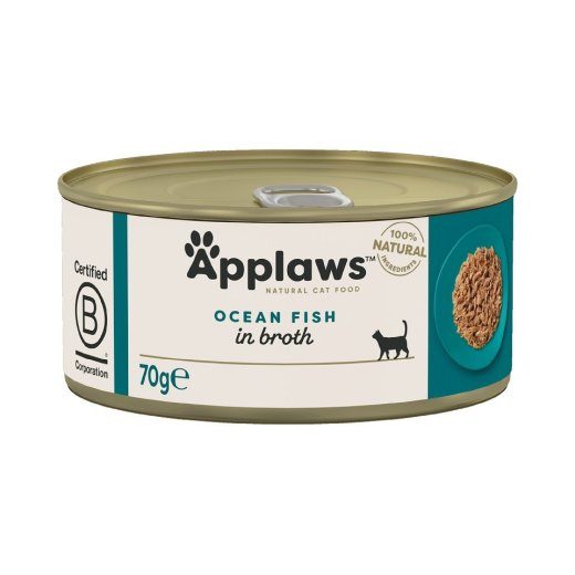 APPLAWS Ookeani kala puljongis - märgkassitoit - 70g