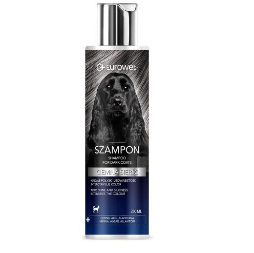 EUROWET Dark coat - šampoon koertele - 200ml