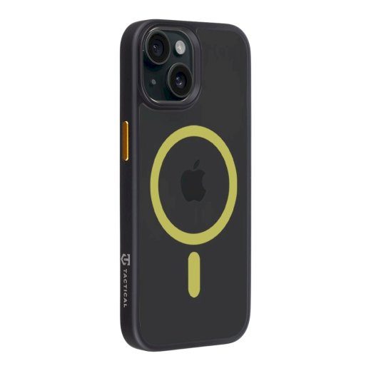 Taktikaline MagForce Hyperstealth 2.0 kate iPhone 15 jaoks / must/kollane