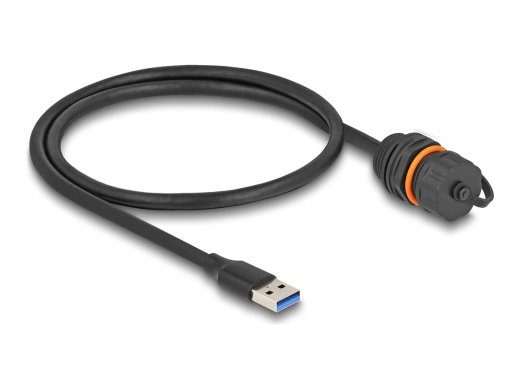 Delock 60cm USB pikenduskaabel, must