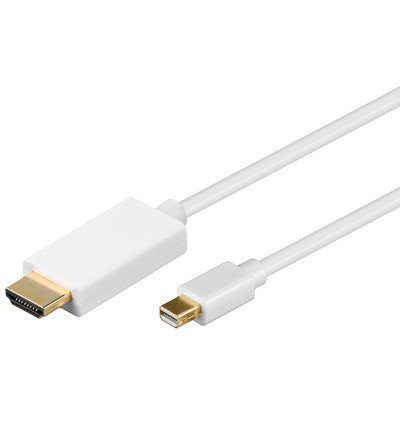 goobay videoadapterkaabel 2m valge