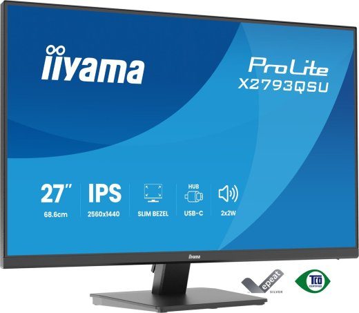 iiyama ProLite X2793QSU-B1 27 colių Quad HD LED Juodas Monitorius