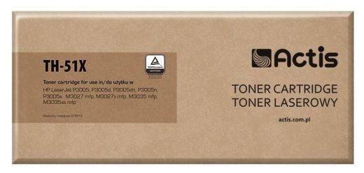 Actis TH-51X Toner (asendus HP 51X Q7551X-le; Standard; 13.000 lehte; must)