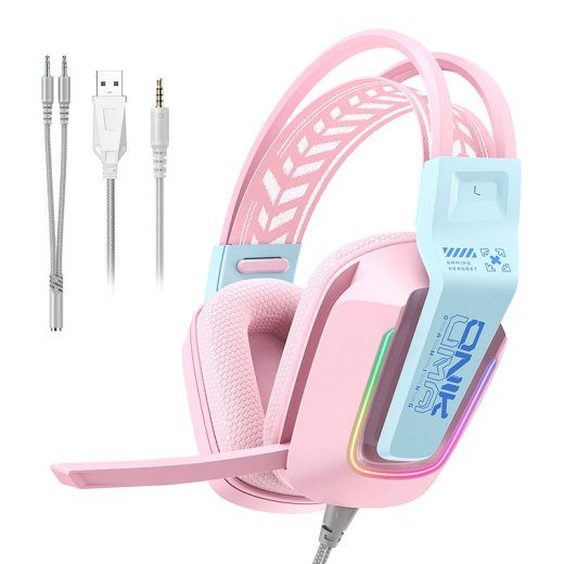 ONIKUMA X13 mängukõrvaklapid (roosa)