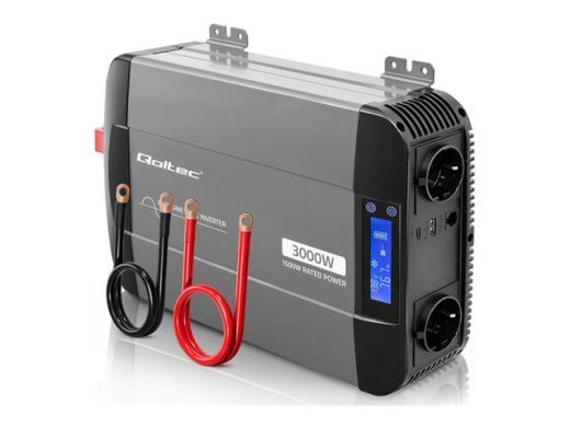 Qoltec DC to AC External Inverter Black Gray