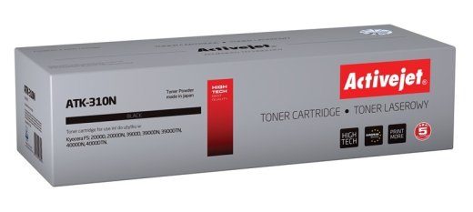 Activejet ATK-310N Taimer (asendus Kyocera TK-310 jaoks; Supreme; 12000 lehte; must)