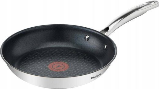 TEFAL Praepann G7320434 Duetto+ Praetava diameeter 24 cm Sobib induktsioonpliidile Kinnitatud käepide Must/Hõbedane