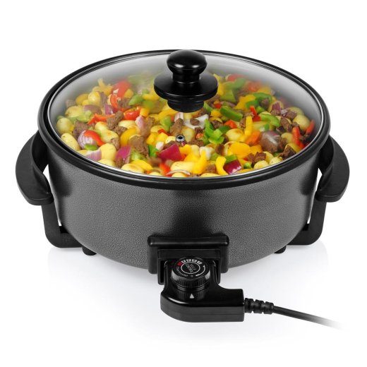 Tristar Multifunktsionaalne grillpann XL PZ-9135 Diameeter 30 cm Grill 1500 W Kaas kaasas Fikseeritud käepide Must
