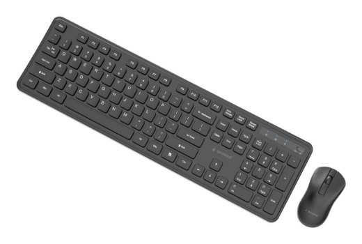 Gembird KBS-WPS-01 Slim Pro ärijuhtmevaba lauaseadmete komplekt klaviatuur ja hiir / must