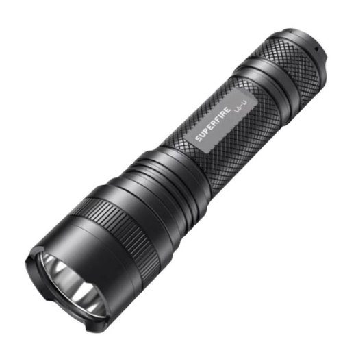 Superfire L6-U taskulamp - 1480 lm, 330 m, 5 režiimi, 20W, USB-C