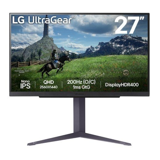 LG UltraGear 27GS85QX-B 27 2560 x 1440 (2K) IPS HDMI DisplayPort 180 Hz Monitor