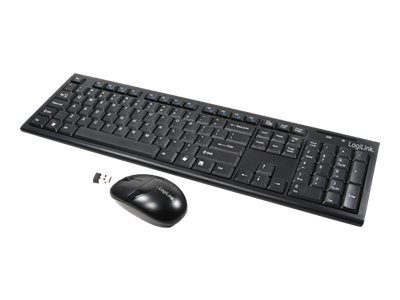 LogiLink Combo Set su Autolink belaidė pelė ir klaviatūra