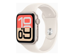Apple Watch SE 3 GPS + Cellular 44mm Starlight Aluminium Case with Starlight Sport Band - M/L Apple