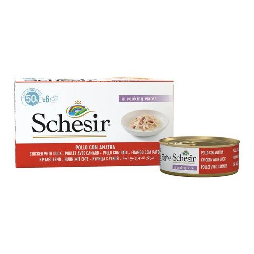 SCHESIR kanalihafileed pardi lihaga puljongis - väga kassatoit - 6x50g