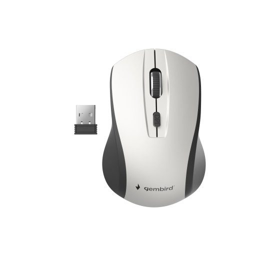 MOUSE USB OPTICAL WRL BLACK/SILVER MUSW-4B-02-BS GEMBIRD