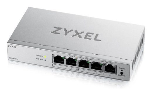 Zyxel GS1200-5HPV3 Juhitav L2 Gigabit Ethernet (10/100/1000) Power over Ethernet (PoE) Laual Hall