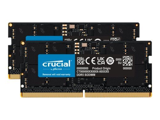 Crucial DDR5 SDRAM 32GB CL46 Non-ECC SO DIMM 262-PIN