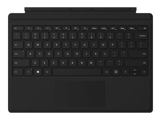 Microsoft Surface Pro Type Cover sõrmejälje tuvastusega mehhaaniline klaviatuur prantsuse keeles