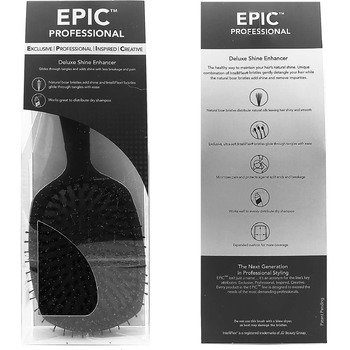 EPIC Deluxe Shine Enhancer Black - Hairbrush