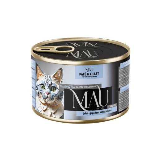 MAU Pate and Fillet Sterilised Deer with haskap berries - wet cat food - 400g