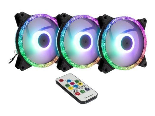 Argus RS-07 RGB ventilaator 1-pack must 120 mm