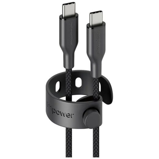 PanzerGlass® empower Racing USB-C kuni USB-C 1.2m kaabel (must)