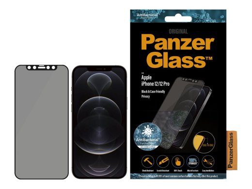 PanzerGlass Apple For iPhone 12/12 Pro Glass Black Case Friendly