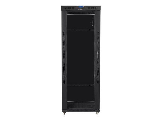 19" 42U 800x800mm Black Server Rack Cabinet with Glass Door and LCD (Flat Pack)