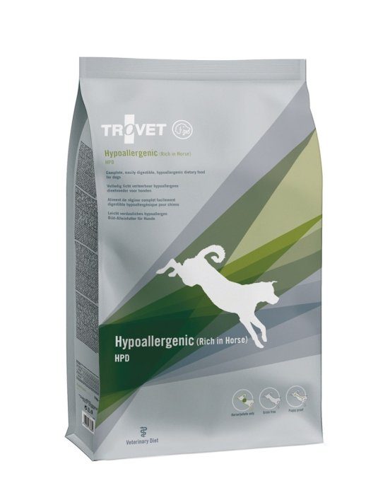 TROVET Hüpoallergeenne HPD Hobune - kuiv koeratoit - 3kg