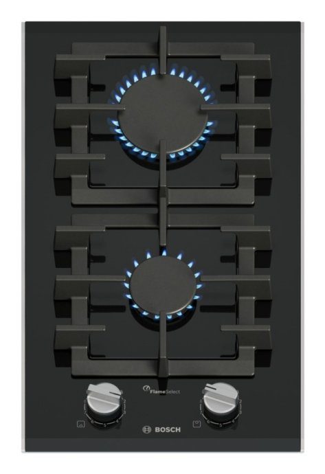 Bosch Serie 8 PRB3A6I40 pliit Must Sisseehitatav 30 cm Gaas 2 tsooni