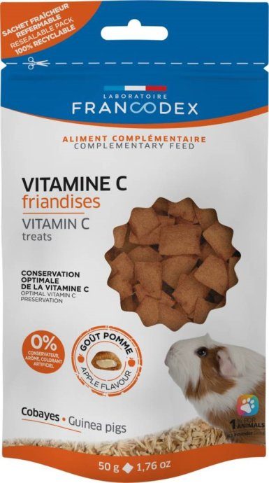 FRANCODEX Vitamin C treats - Küüliku maius - 50g