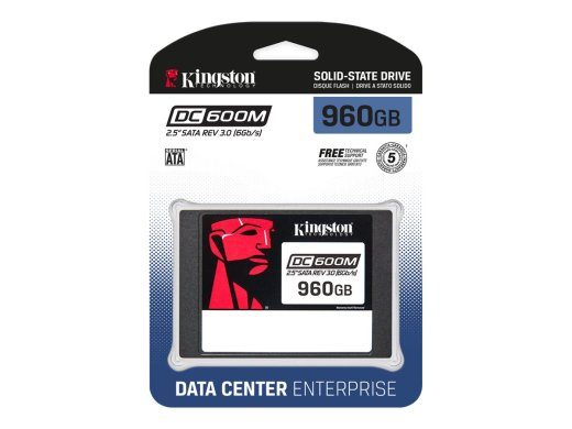 KINGSTON 960GB DC600M 2.5-tolline SATA3 segatüübi andmekeskuse SSD ettevõtte serveritele ja NAS-ile (VMWare Ready)
