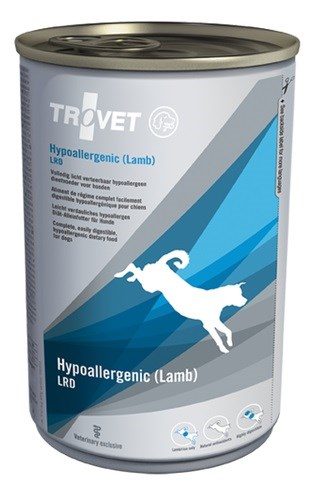TROVET Hüpoallergeenne LRD Lambaliha - Määrdunud koeratoit - 400 g