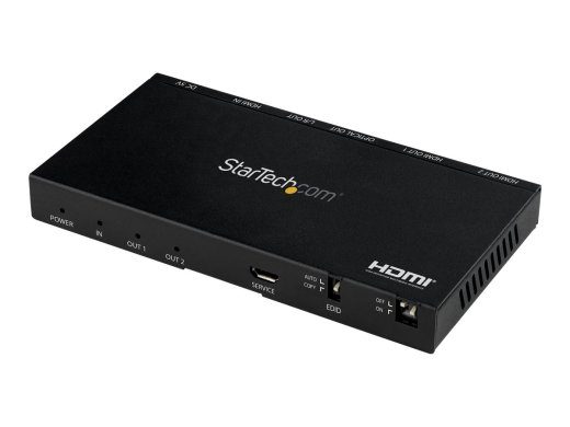 StarTech.com 2-portiline HDMI jagaja sisseehitatud 4K 60Hz skaaleriga