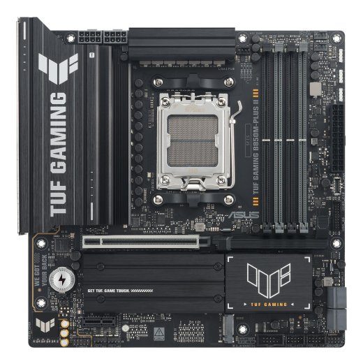 Asus TUF GAMING B850M-PLUS II Töötluse perekond AMD Töötluse pesa AM5 DDR5 Toetatud kõvaketaste liidesed SATA, M.2 SATA ühendustea