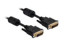 Delock 1m must DVI-kaabel