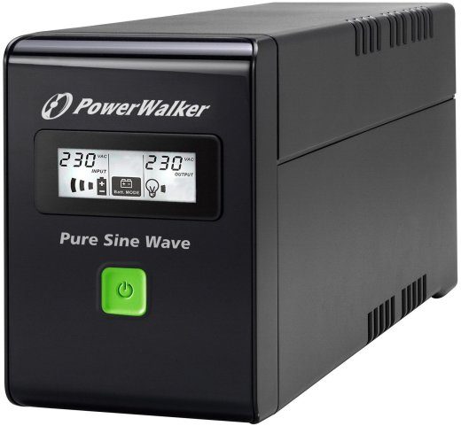 POWERWALKER VI 600 SW IEC UPS Liini-interaktiivne 600VA 3x IEC C13 PURE SINE RJ11/RJ45 USB LCD
