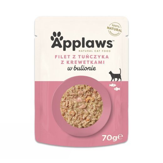 APPLAWS Tuunikalafilee rannikukrabiga puljongis - märgkassitoit - 70g