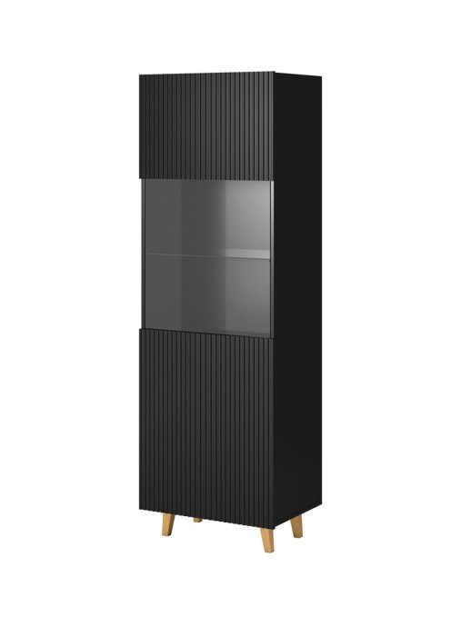 Vitriinkapp PAFOS 60x40x182 mattmust