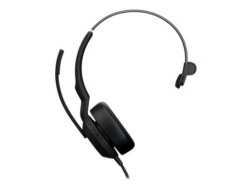 Jabra Evolve2 50 UC Mono Juhtmega Kõrvaklapid Must